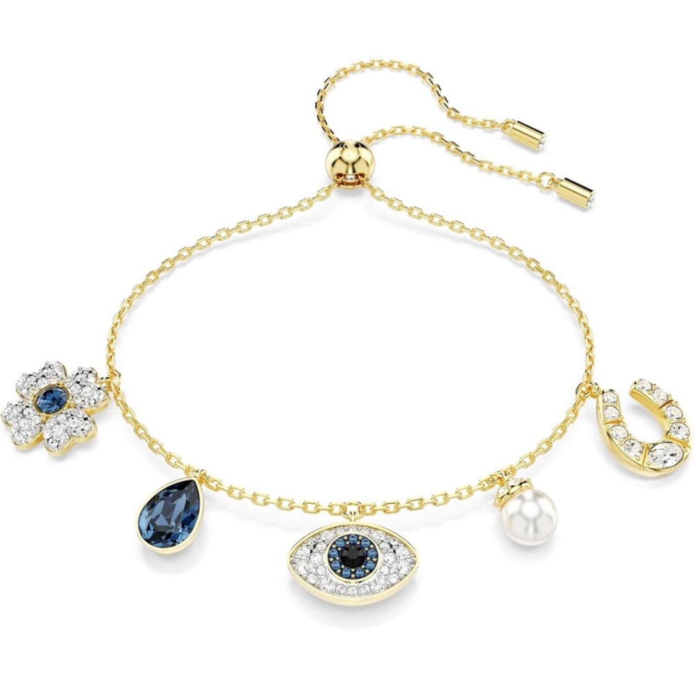 Evil Eye Swarovski Charm Bracelet